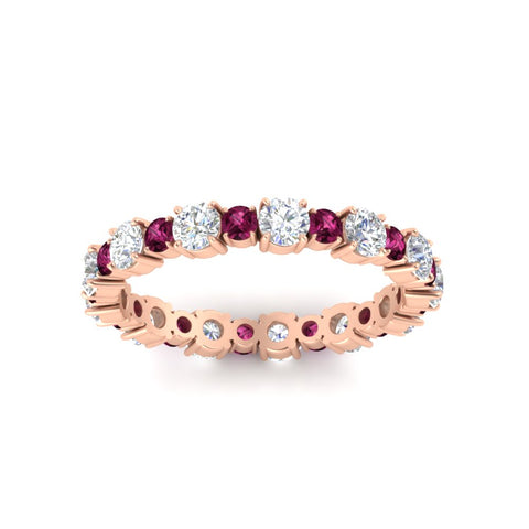 1 Carat Round Graduated Diamond Eternity Band