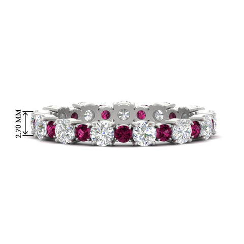 1 Carat Round Graduated Diamond Eternity Band