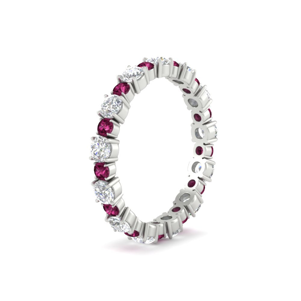 1 Carat Round Graduated Diamond Eternity Band