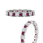 Load image into Gallery viewer, 1 Carat Round Graduated Diamond Eternity Band
