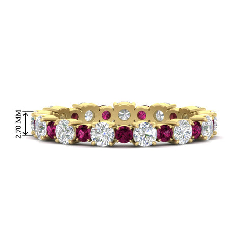 1 Carat Round Graduated Diamond Eternity Band