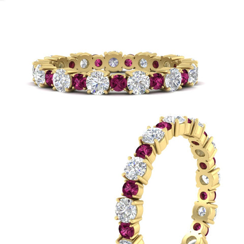 1 Carat Round Graduated Diamond Eternity Band