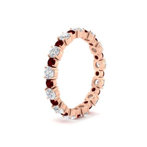 1 Carat Round Graduated Diamond Eternity Band