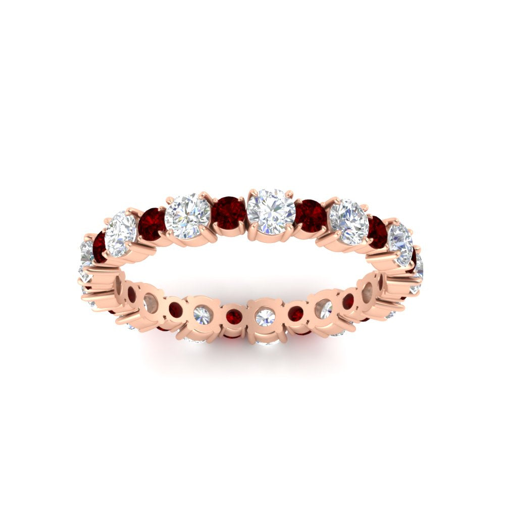 1 Carat Round Graduated Diamond Eternity Band