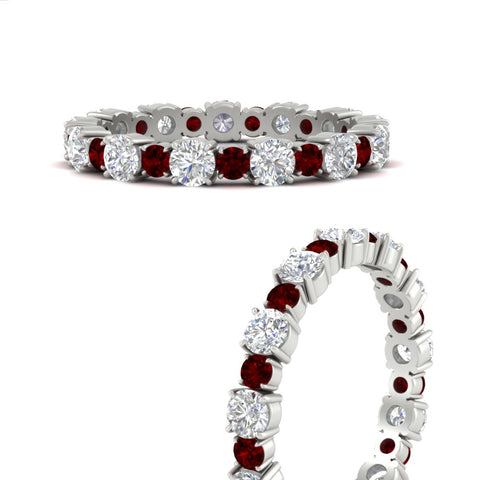 1 Carat Round Graduated Diamond Eternity Band