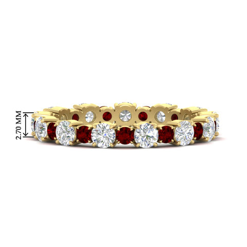 1 Carat Round Graduated Diamond Eternity Band
