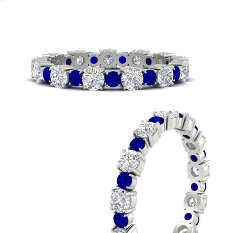 1 Carat Round Graduated Diamond Eternity Band