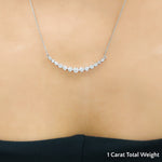 Load image into Gallery viewer, 1-carat-round-graduated-diamond-necklace-in-FD-NK8056-NL-WG-Model