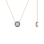 Load image into Gallery viewer, 1-carat-round-halo-black-diamond-necklace-in-FDPD10984GBLACK-1.00CT-NL-RG-GS