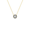 Load image into Gallery viewer, 1-carat-round-halo-black-diamond-necklace-in-FDPD10984GBLACK-1.00CT-NL-YG-GS