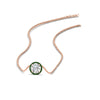 Load image into Gallery viewer, 1-carat-round-halo-emerald-necklace-in-FDPD10984GEMGR-1.00CT-NL-RG-GS