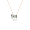 Load image into Gallery viewer, 1-carat-round-halo-emerald-necklace-in-FDPD10984GEMGR-1.00CT-NL-RG-GS