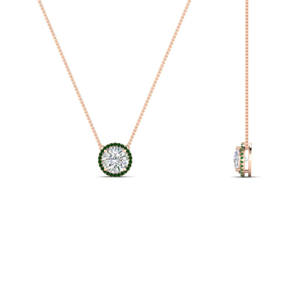 1-carat-round-halo-emerald-necklace-in-FDPD10984GEMGR-1.00CT-NL-RG-GS