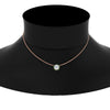 Load image into Gallery viewer, 1-carat-round-halo-emerald-necklace-in-FDPD10984GEMGR-1.00CT-NL-RG-GS