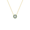 Load image into Gallery viewer, 1-carat-round-halo-emerald-necklace-in-FDPD10984GEMGR-1.00CT-NL-YG-GS