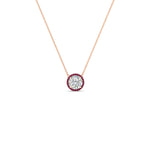 Load image into Gallery viewer, 1-carat-round-halo-pink-sapphire-necklace-in-FDPD10984GSADRPI-1.00CT-NL-RG-GS