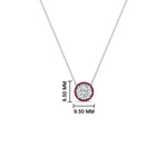 Load image into Gallery viewer, 1-carat-round-halo-pink-sapphire-necklace-in-FDPD10984GSADRPI-1.00CT-NL-WG-GS