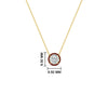 Load image into Gallery viewer, 1-carat-round-halo-ruby-necklace-in-FDPD10984GRUDR-1.00CT-NL-YG-GS