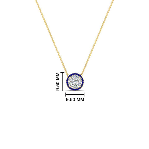 1-carat-round-halo-sapphire-necklace-in-FDPD10984GSABL-1.00CT-NL-YG-GS