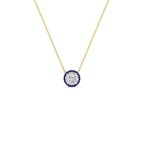 1-carat-round-halo-sapphire-necklace-in-FDPD10984GSABL-1.00CT-NL-YG-GS