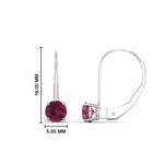 Load image into Gallery viewer, 1-carat-round-pink-sapphire-lever-back-earrings-in-white-gold-FDEAR9225ROGSADRPI-1.00CT-NL-WG
