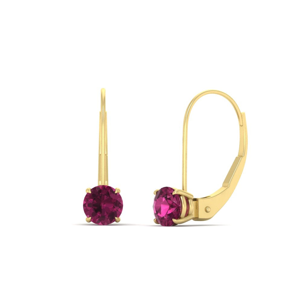 1-carat-round-pink-sapphire-lever-back-earrings-in-yellow-gold-FDEAR9225ROGSADRPI-1.00CT-NL-YG