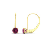 Load image into Gallery viewer, 1-carat-round-pink-sapphire-lever-back-earrings-in-yellow-gold-FDEAR9225ROGSADRPI-1.00CT-NL-YG
