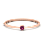 Load image into Gallery viewer, Simple Solitaire Bangle Bracelet