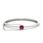Load image into Gallery viewer, Simple Solitaire Bangle Bracelet