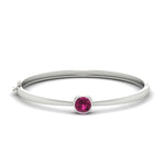 Load image into Gallery viewer, Simple Solitaire Bangle Bracelet