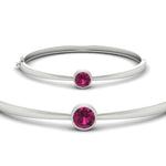 Load image into Gallery viewer, Simple Solitaire Bangle Bracelet
