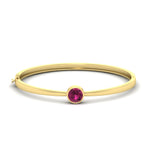 Load image into Gallery viewer, Simple Solitaire Bangle Bracelet