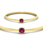 Load image into Gallery viewer, Simple Solitaire Bangle Bracelet