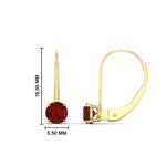 Load image into Gallery viewer, 1-carat-round-ruby-lever-back-earrings-in-yellow-gold-FDEAR9225ROGRUDR-1.00CT-NL-YG
