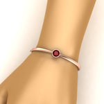 Load image into Gallery viewer, Simple Solitaire Bangle Bracelet