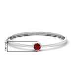 Load image into Gallery viewer, Simple Solitaire Bangle Bracelet