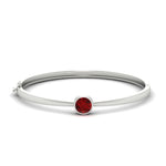 Load image into Gallery viewer, Simple Solitaire Bangle Bracelet