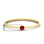 Load image into Gallery viewer, Simple Solitaire Bangle Bracelet