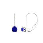 Load image into Gallery viewer, 1-carat-round-sapphire-lever-back-earrings-in-white-gold-FDEAR9225ROGSABL-1.00CT-NL-WG
