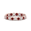 Load image into Gallery viewer, 1-carat-ruby-bezel-eternity-ring-in-rose-gold-FDEWB10558-0.05CTGRUDRANGLE3-NL-RG