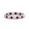 Load image into Gallery viewer, 1-carat-ruby-bezel-eternity-ring-in-white-gold-FDEWB10558-0.05CTGRUDRANGLE3-NL-WG