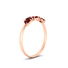 Load image into Gallery viewer, 1-carat-ruby-heart-shape-five-stone-wedding-ring-in-rose-gold-FD9600HTBGRUDRANGLE2-1.00CT-NL-RG