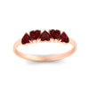 Load image into Gallery viewer, 1-carat-ruby-heart-shape-five-stone-wedding-ring-in-rose-gold-FD9600HTBGRUDRANGLE5-1.00CT-NL-RG
