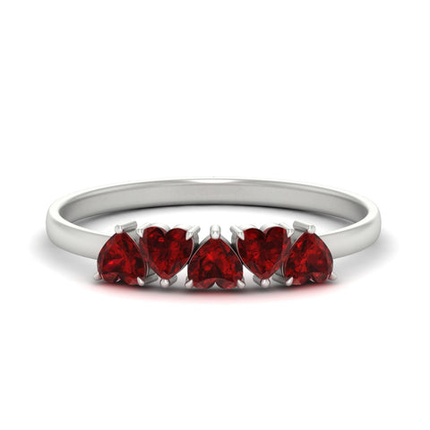 1-carat-ruby-heart-shape-five-stone-wedding-ring-in-white-gold-FD9600HTBGRUDR-1.00CT-NL-WG