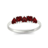 Load image into Gallery viewer, 1-carat-ruby-heart-shape-five-stone-wedding-ring-in-white-gold-FD9600HTBGRUDRANGLE5-1.00CT-NL-WG