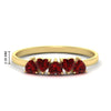 Load image into Gallery viewer, 1-carat-ruby-heart-shape-five-stone-wedding-ring-in-yellow-gold-FD9600HTBGRUDR-1.00CT-NL-YG-HW