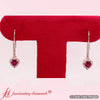 Load image into Gallery viewer, 1-carat-ruby-heart-shape-lever-back-diamond-earring-in-rose-gold-fdear11235-1-ct-fancyimage-nl-rg