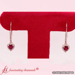 Load image into Gallery viewer, 1-carat-ruby-heart-shape-lever-back-diamond-earring-in-rose-gold-fdear11235-1-ct-fancyimage-nl-rg
