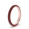 Load image into Gallery viewer, 1-carat-ruby-micro-pave-eternity-band-in-rose-gold-FD-EWB9202GRUDR-NL-RG-GS