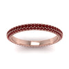 Load image into Gallery viewer, 1-carat-ruby-micro-pave-eternity-band-in-rose-gold-FD-EWB9202GRUDR-NL-RG-GS